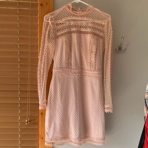 Light Pink Long Sleebe Bebe Dress